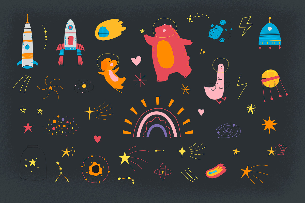 Space world. Graphic collection, an Illustration by Mariart_i (Photo 4 of 13)