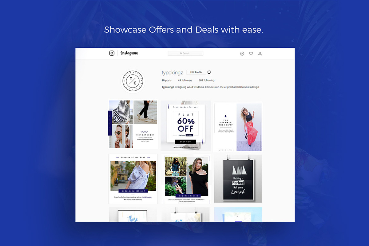 Bloo Social Media Kit, a Social Media Template by Fluto Creative Studio (Photo 6 of 8)