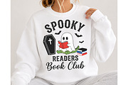 Spooky Readers Book Club PNG, a Seasonal Illustration by DreamCafeArt (Thumbnail 4 of 7)
