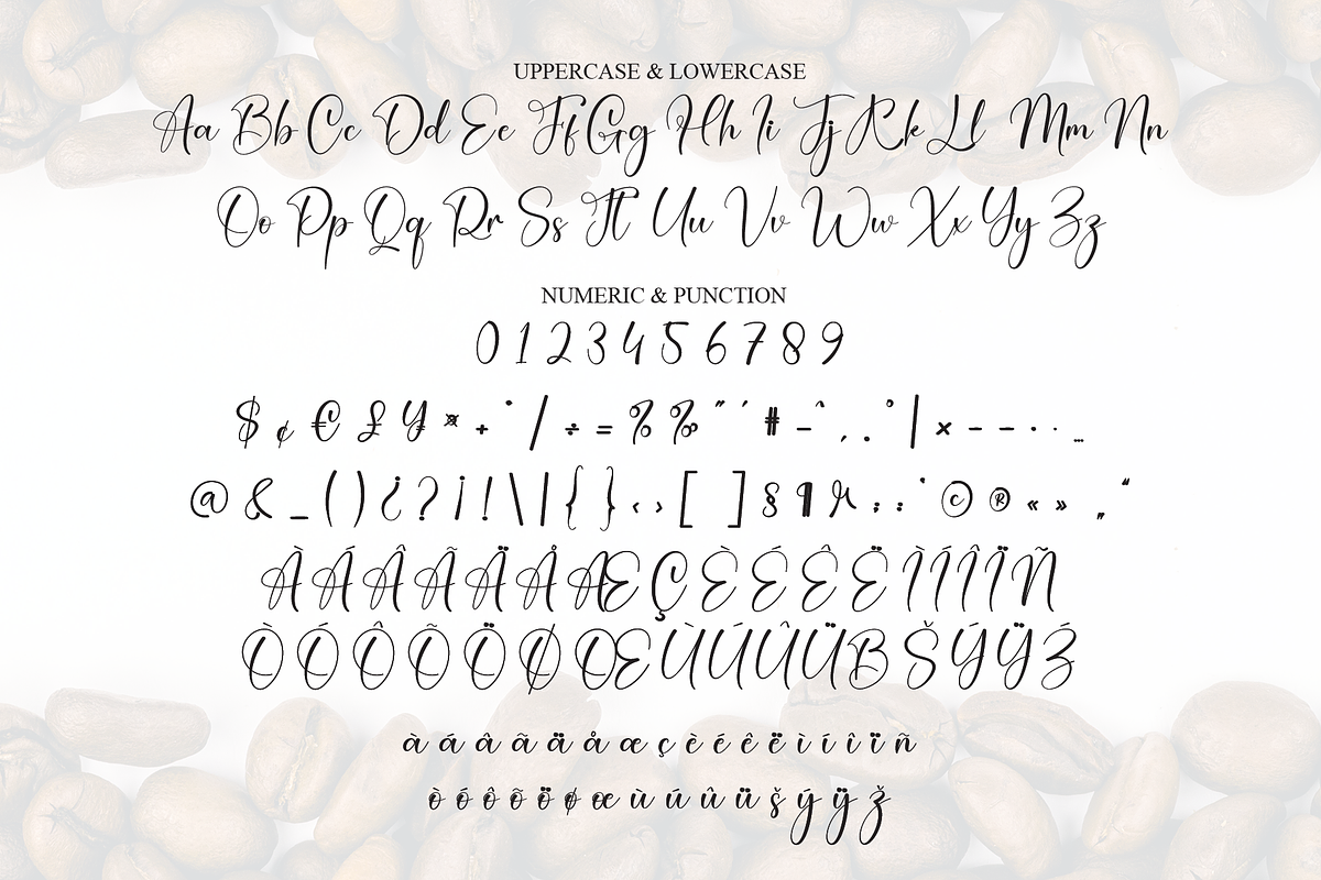 Coffee | Script Font, a Handwritten Font by Scratchones (Photo 7 of 9)