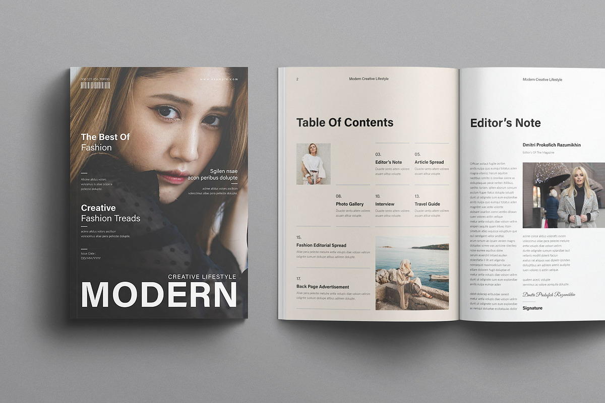 Modern Creative Lifestyle Magazine, a Magazine Template by MassiveCreator (Photo 1 of 7)