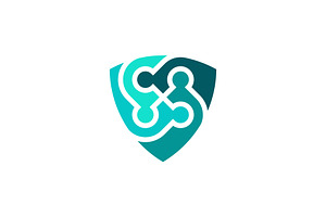 modern shield community people logo, a Branding & Logo Template by Rasagama Studio
