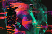 90 Glitch faces, a Person Illustration by Handmadefont (Thumbnail 29 of 94)