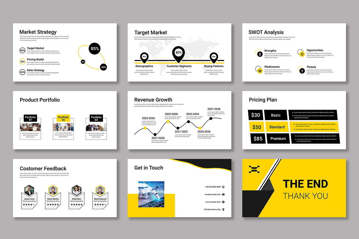 Modern Business Presentation Layout, a Presentation Template by Mighty-Slide (Photo 4 of 4)