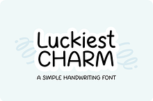 LUCKIEST CHARM Handwriting Font