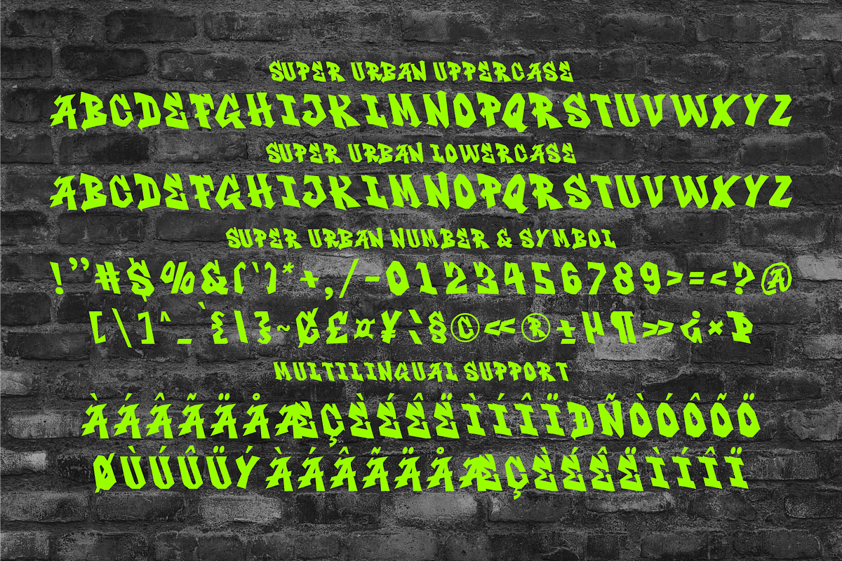 Super Urban - Modern Graffiti Font, a Handwritten Font by Keithzo (Photo 5 of 5)
