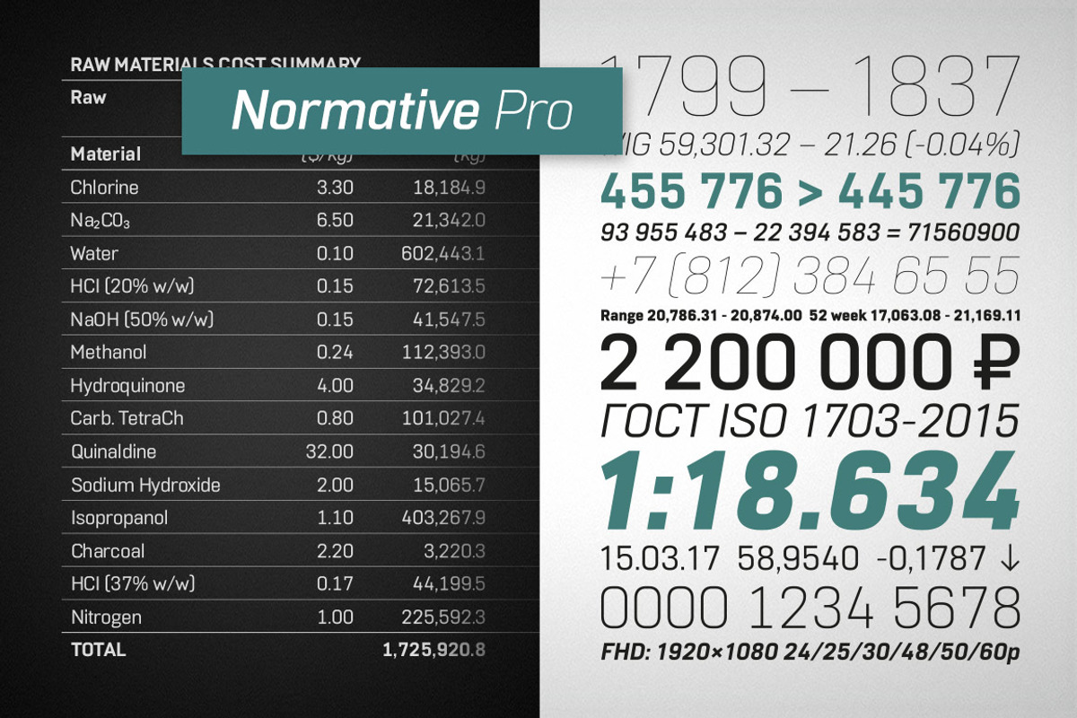 Normative Pro - 12 fonts preview 7