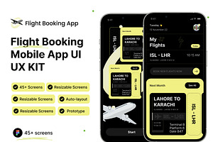 Flight Book | Flight Booking App UI, an UI Kit Template by Muhammad_Ahmad