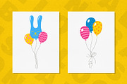 Balloons in a bunch Greeting vector, an Object Illustration by Neliakott ♥ (Thumbnail 6 of 10)