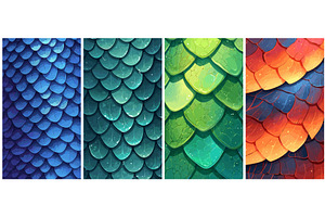 Scales snake cartoon background, an Illustration by Stock-Smart-Start