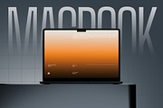 Minimalist Macbook Screen Mockup, a Mac Mockup by fakhroo (Thumbnail 4 of 4)