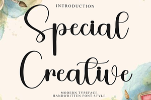 Special Creative, a Handwritten Font by InermediaSTUDIO