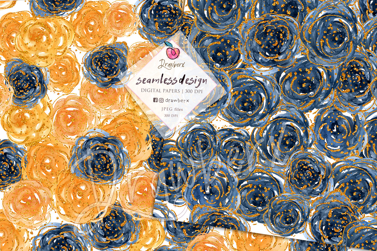 Boho Floral Seamless patterns 019, a Pattern Graphic by Drawberx (Photo 4 of 9)