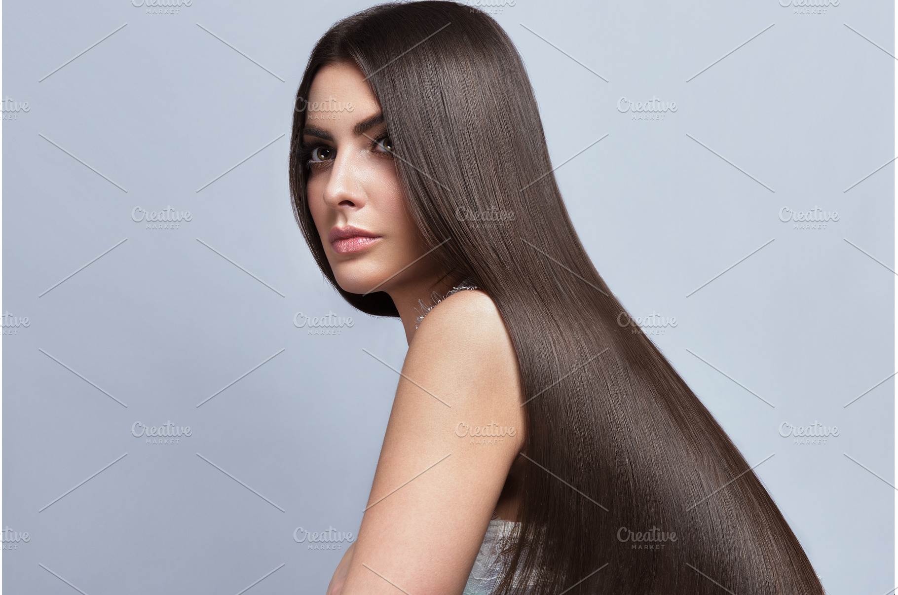 Beautiful brown-haired girl with a, a Beauty & Fashion Photo by KOBRIN|PHOTO