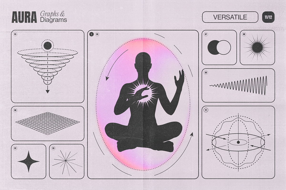Aura Energy Flow - Mindful Graphics, an Object Graphic by Samolevsky (Photo 24 of 29)