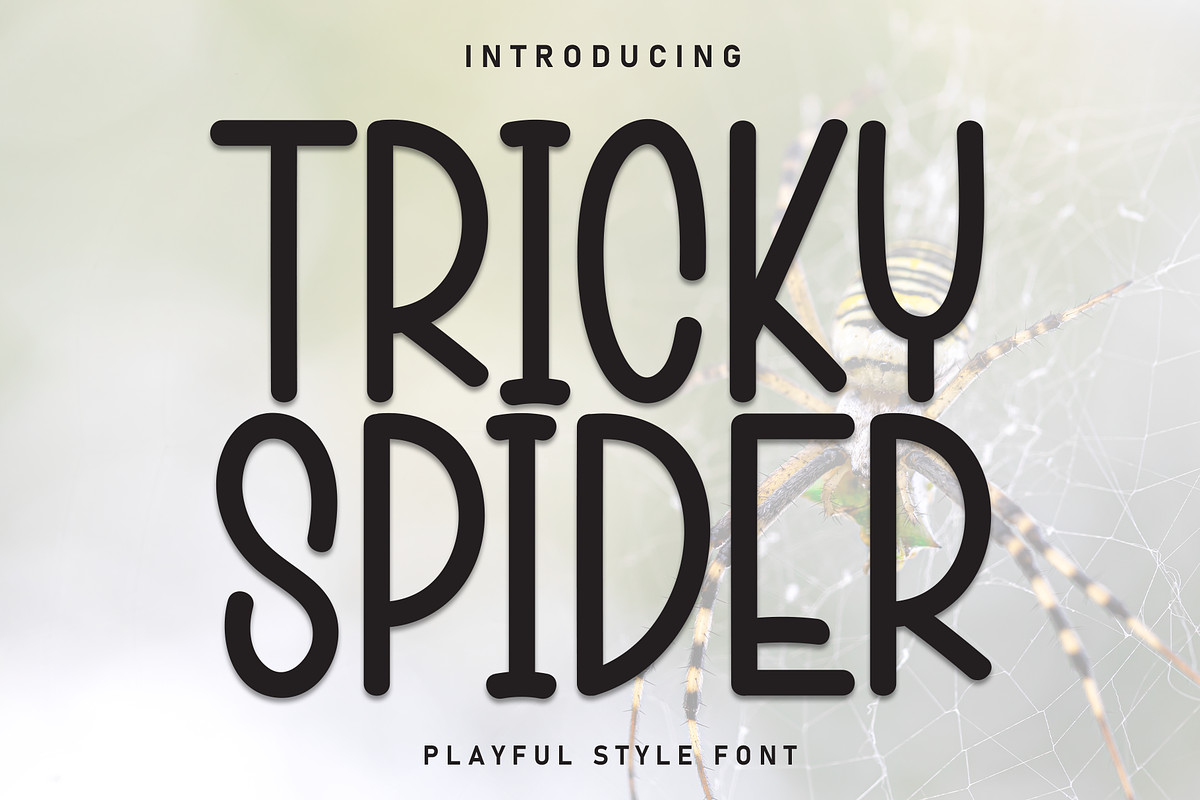 Tricky Spider | Script Font, a Script Font by Scratchones (Photo 1 of 8)