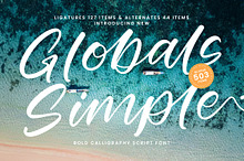 Globals Simple Bold Calligraphy Font