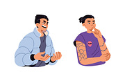 People with different emotions set, a Person Illustration by PaperTrident (Thumbnail 7 of 11)