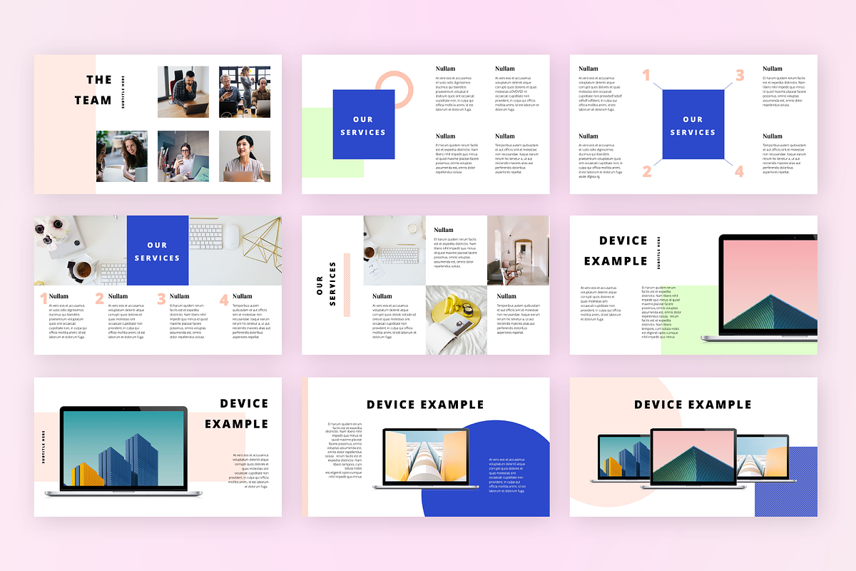 Block Google Slides - 2 Color Themes, a Presentation Template by chio.design - Khalay Chio (Photo 6 of 15)
