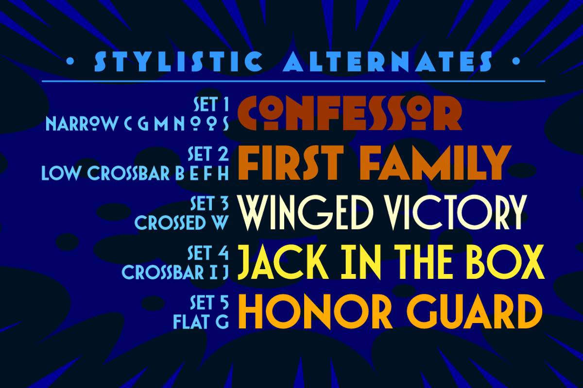 Dutch Courage Ale - sharp Art Deco, a Sans Serif Font by Comicraft Fonts (Photo 3 of 4)