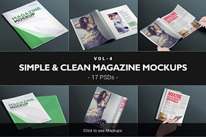 108 Magazine Mockups Bundle