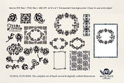 Floral Flourish Linocuts, an Illustration by WhiteRiverStudio (Thumbnail 5 of 10)