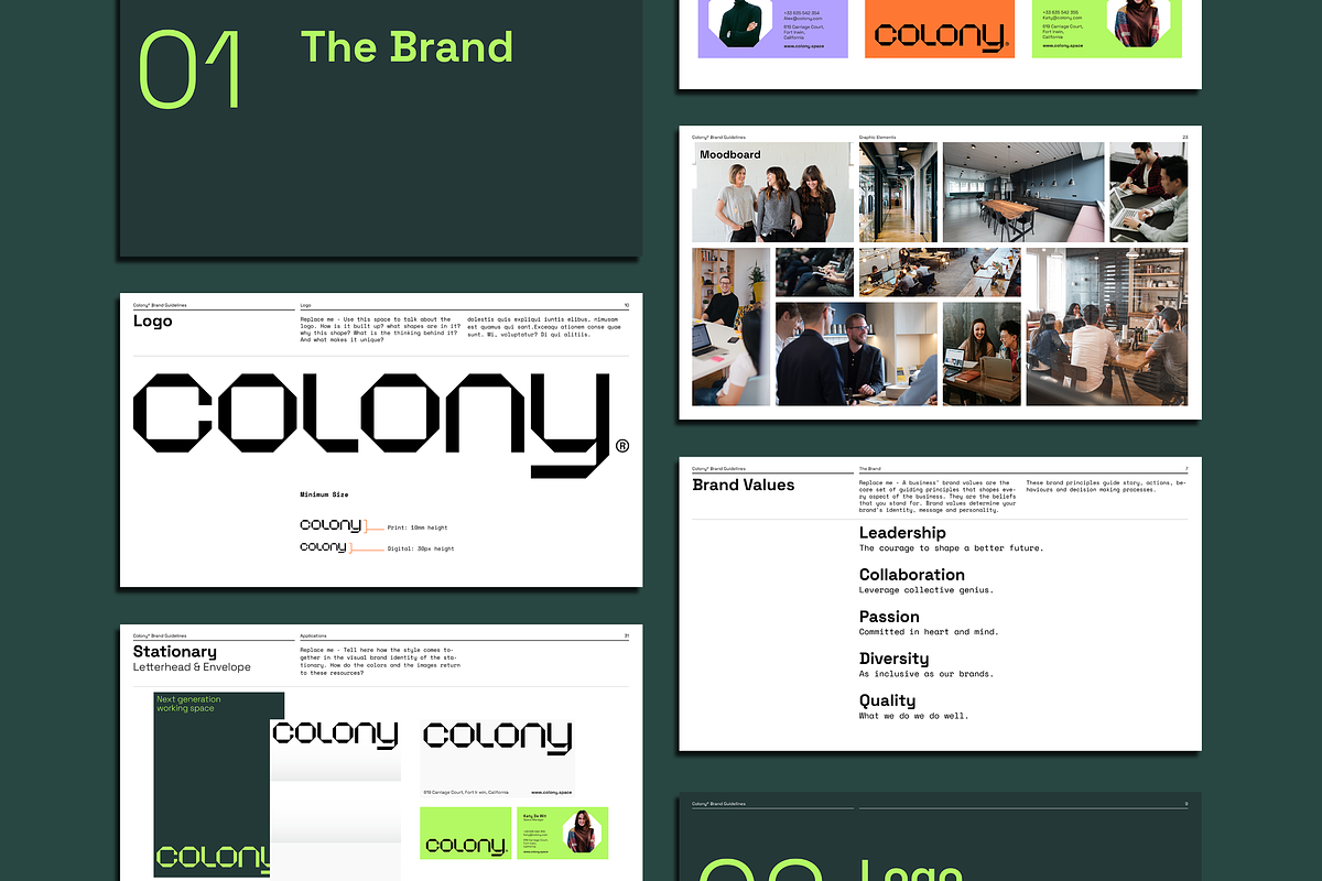 Brand Guidelines Template, a Presentation Template by Typefool's Shop (Photo 7 of 11)