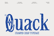 CS Quack Stamp, a Serif Font by Craft Supply Co. (Thumbnail 1 of 8)