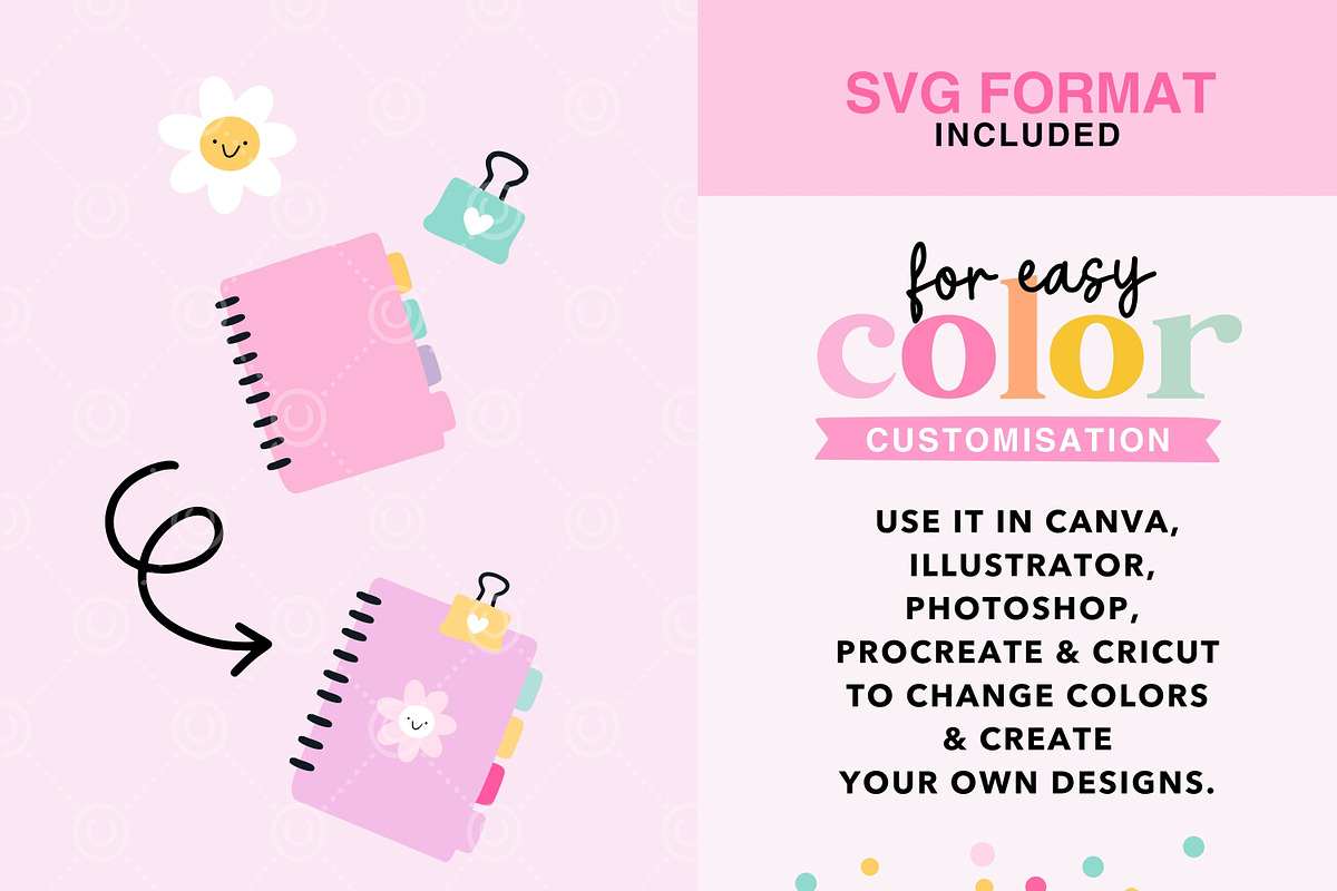 Stationery Clipart Bundle SVG, an Object Graphic by Sparkle & Speckle (Photo 3 of 4)