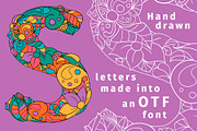 Batik India Color Font, a Script Font by ilonitta (Thumbnail 3 of 8)