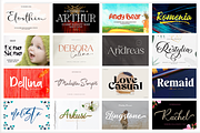 The Huge Font Bundle, a Script Font by Gatype (Thumbnail 2 of 11)