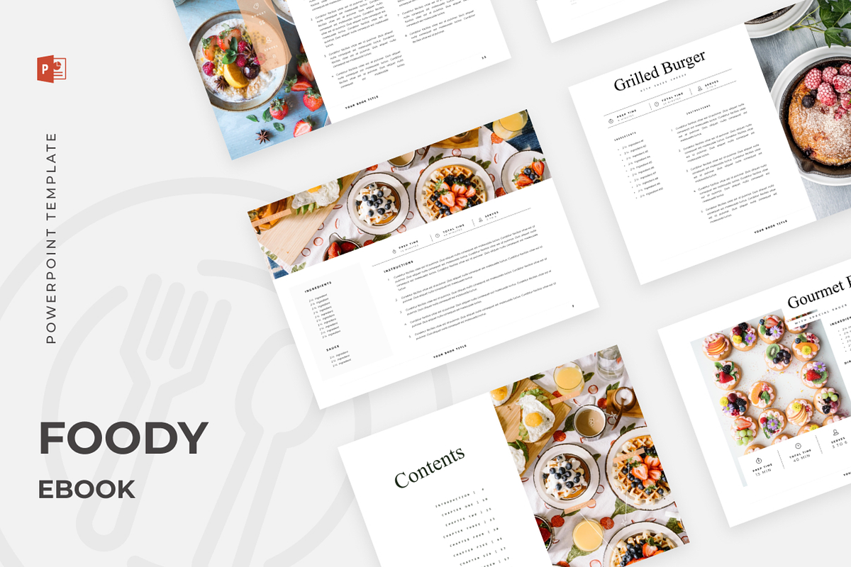 Foody Ebook Presentation, a Presentation Template by flyerittyer (Photo 1 of 4)