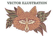 Vector doodle fox., an Animal Illustration by Mehendra Art (Thumbnail 1 of 3)