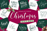 Handlettered Christmas Gift Box, an Illustration by Typography Prime (Thumbnail 1 of 13)