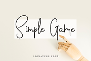 Simple Game, a Script Font by Larin Type Co. (Thumbnail 1 of 6)