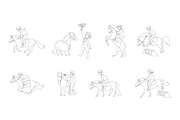 Pony racing, an Animal Illustration by Naurider (Thumbnail 2 of 3)