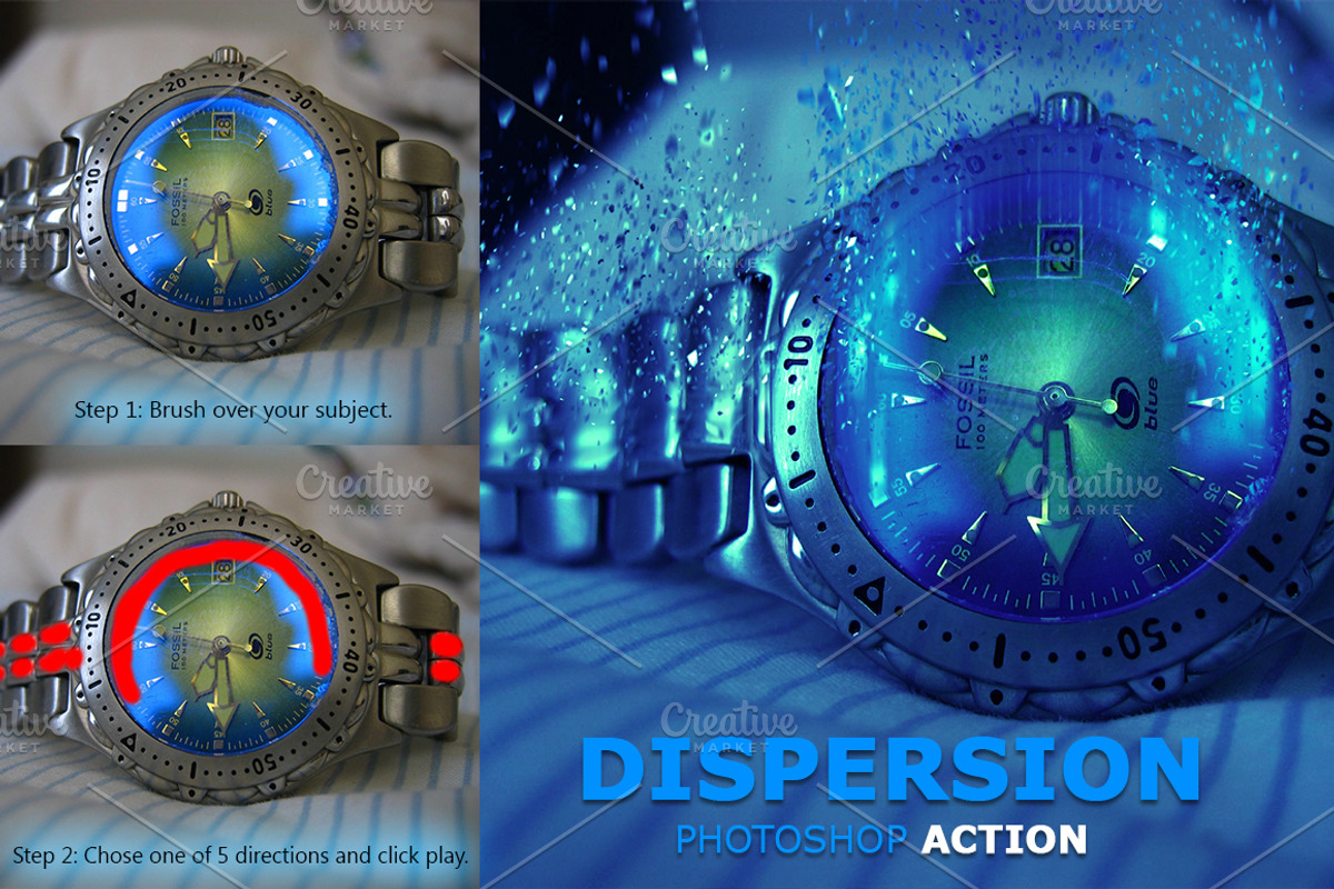 3 Dispersion Photoshop Action Bundle preview 7