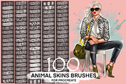 Animal print Procreate 100 brush set, a Brush Add-On by Elenbushe (Thumbnail 1 of 7)
