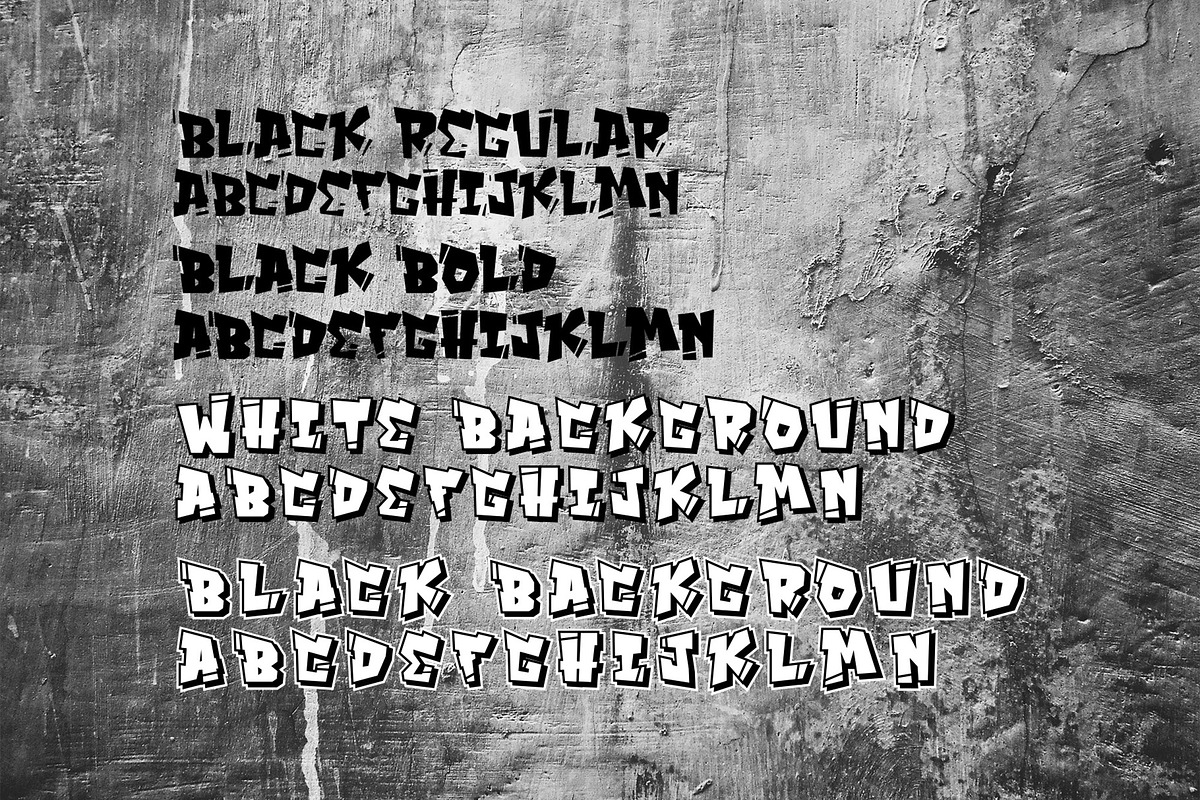 Hip hop font / graffiti font., a Script Font by Nomber_86 (Photo 3 of 4)