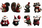 Whimsical New Year Party Animals Cli, an Illustration by Libby Wishes (Thumbnail 4 of 7)