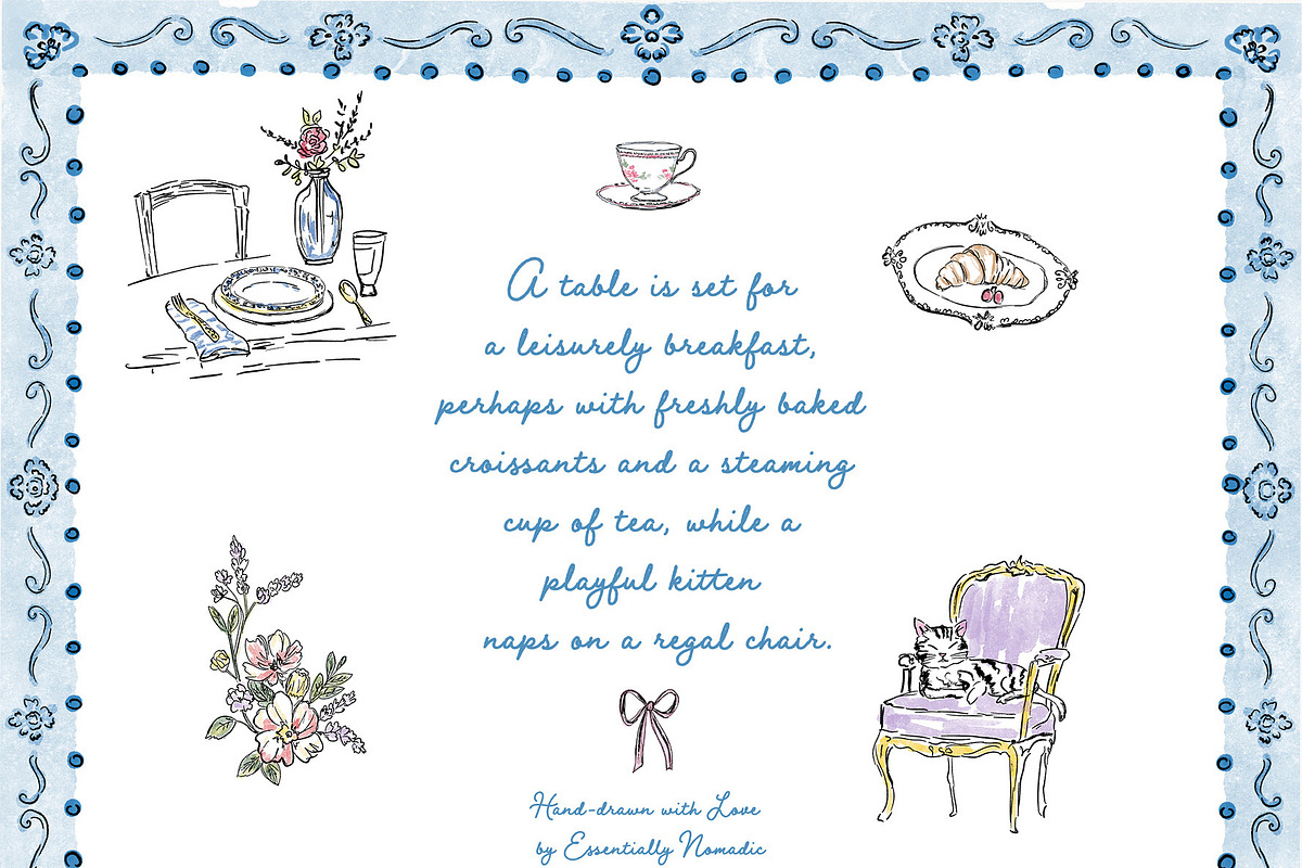 French Summer Whimsical Clipart, an Object Graphic by Essentially Nomadic (Photo 10 of 12)