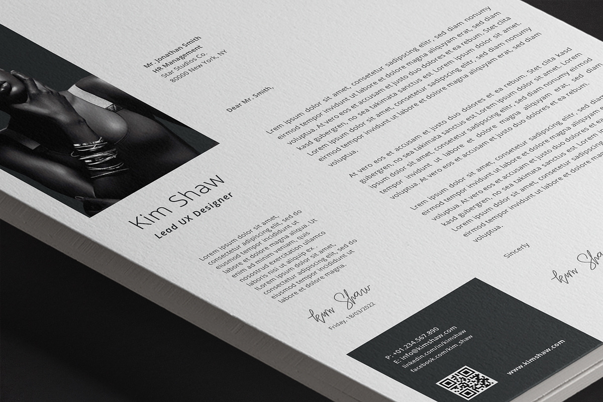 Kim Resume Template, a Resume Template by Nina Shaw (Photo 8 of 10)