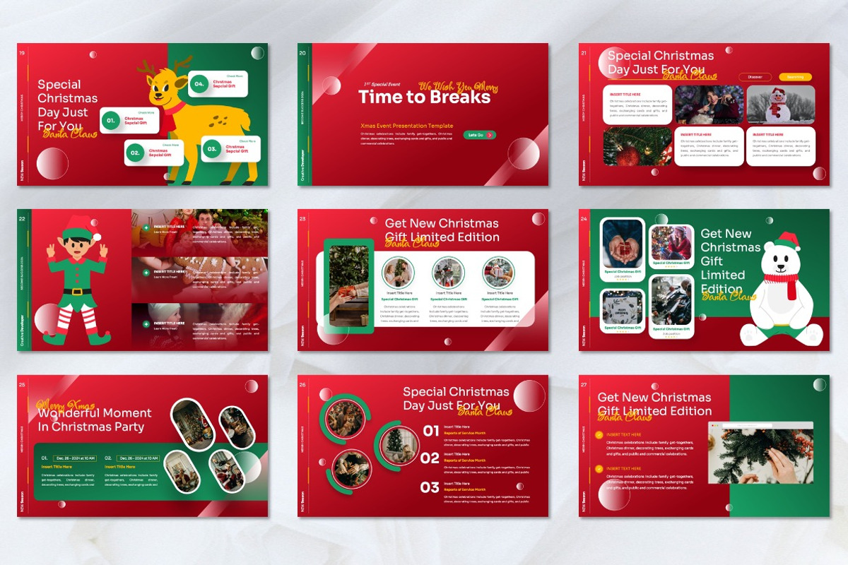 Gifta - Xmas Event Powerpoint, a Presentation Template by Dhabee (Photo 2 of 7)