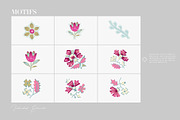 Issa Indian Buta Floral Patterns, a Pattern Graphic by Pink Linen (Thumbnail 3 of 11)