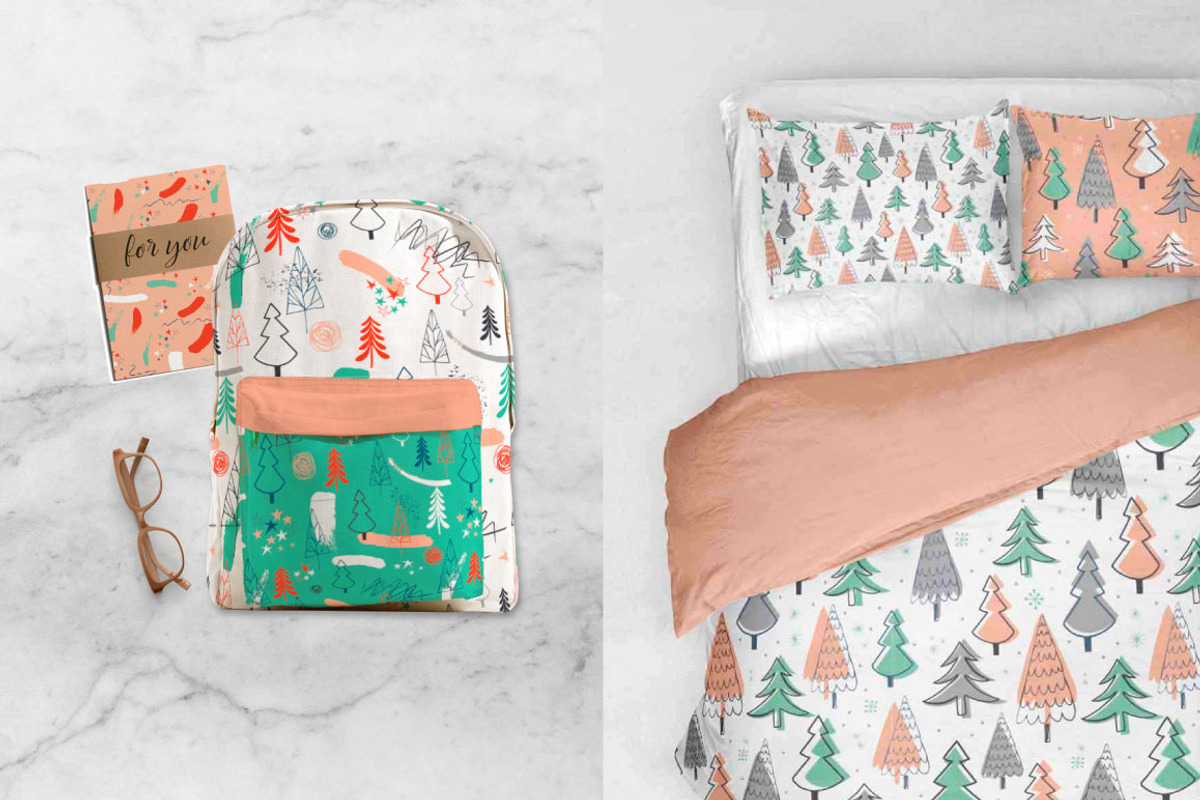 Christmas tree New patterns!, a Pattern Graphic by Katya_lu (Photo 5 of 8)
