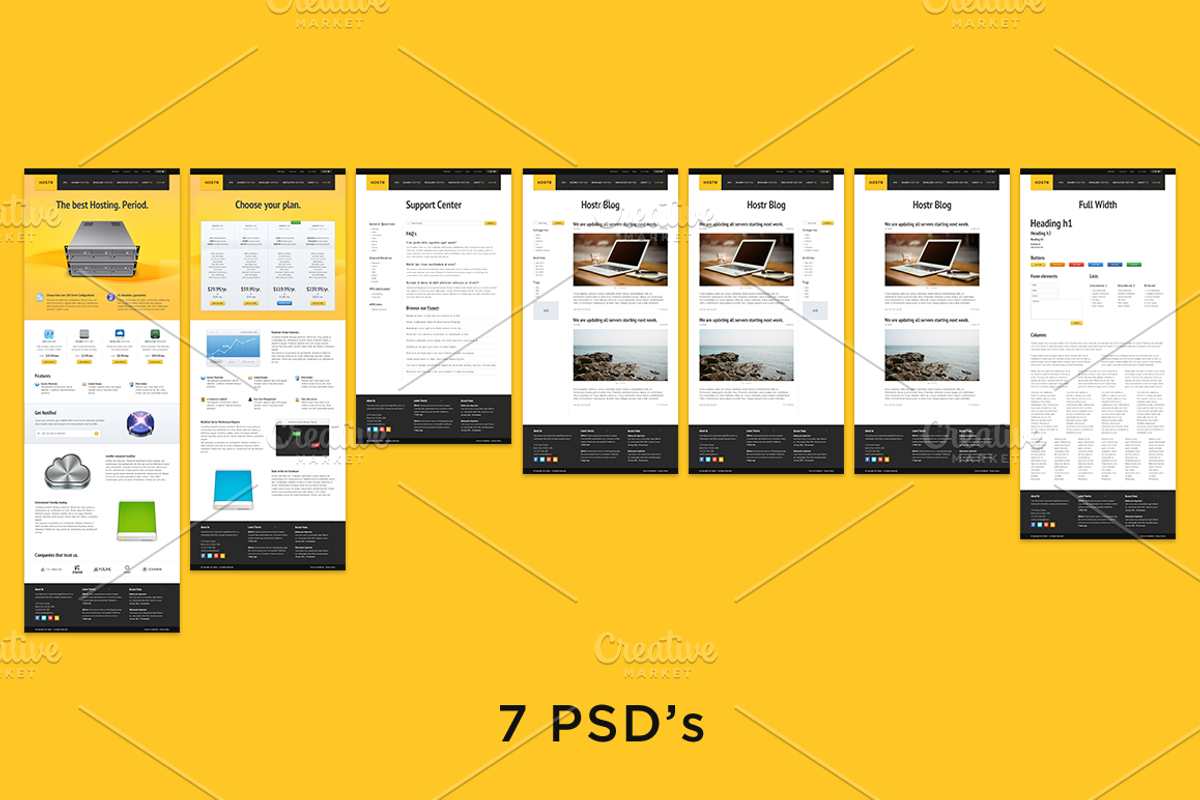 Hostr - PSD Template, a Websites & App Template by beto (Photo 2 of 4)
