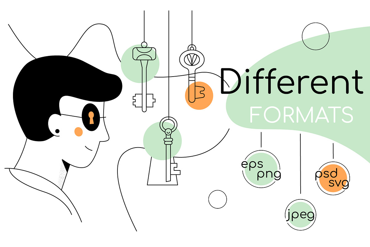 Line Character - Illustrations, a Templates & Theme by Boyko Pictures (Photo 6 of 13)