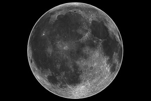 Full moon containing moon, space, and 3d