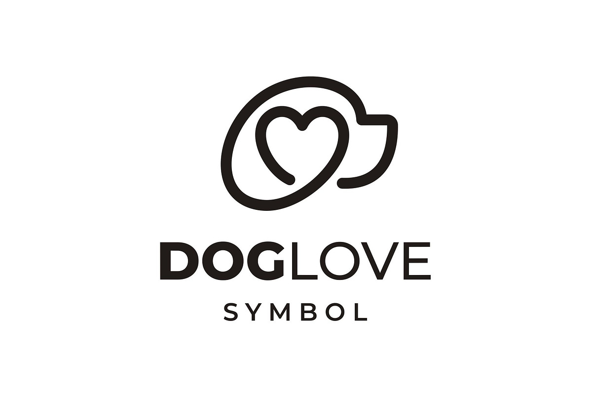 Dog Love Logo, a Branding & Logo Template by Buqancreative