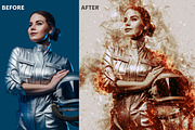 Smoke & Fire Photoshop Action, an Action Add-On by AB-TheDesigner (Thumbnail 3 of 5)